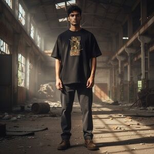 Borderlands 3 Men's Graphic Navy Blue Short Sleeve T-Shirt‎ Size 2XL